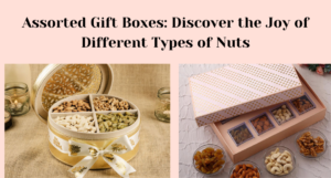 Image with a pink background featuring two dry fruit gift boxes.